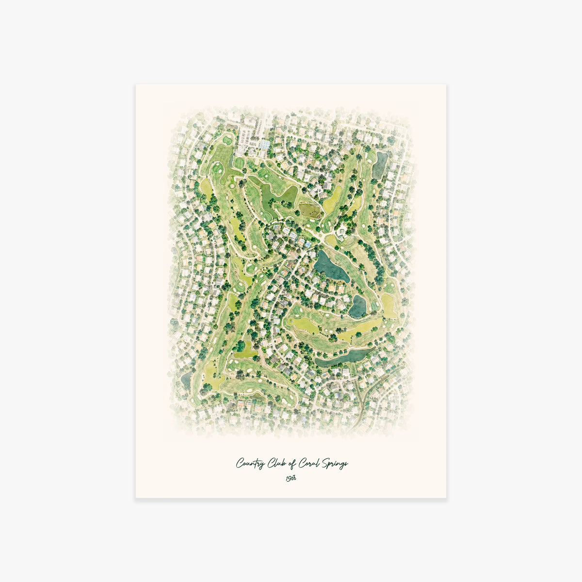 Country Club of Coral Springs printed artwork