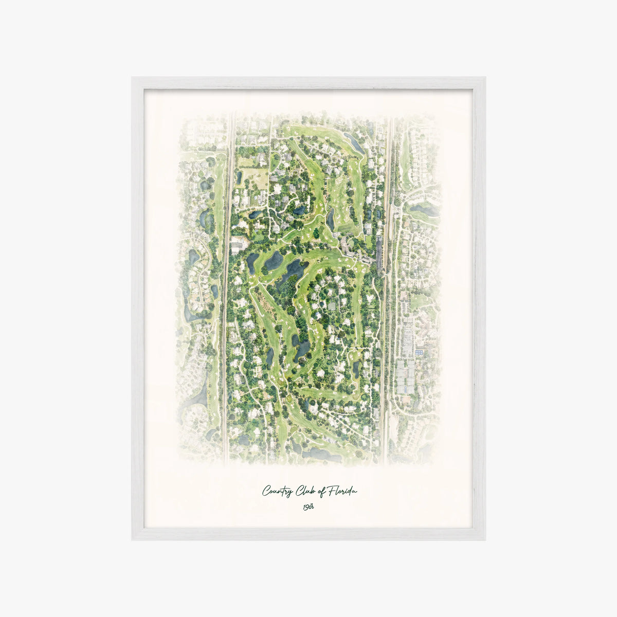 Country Club of Florida white frame