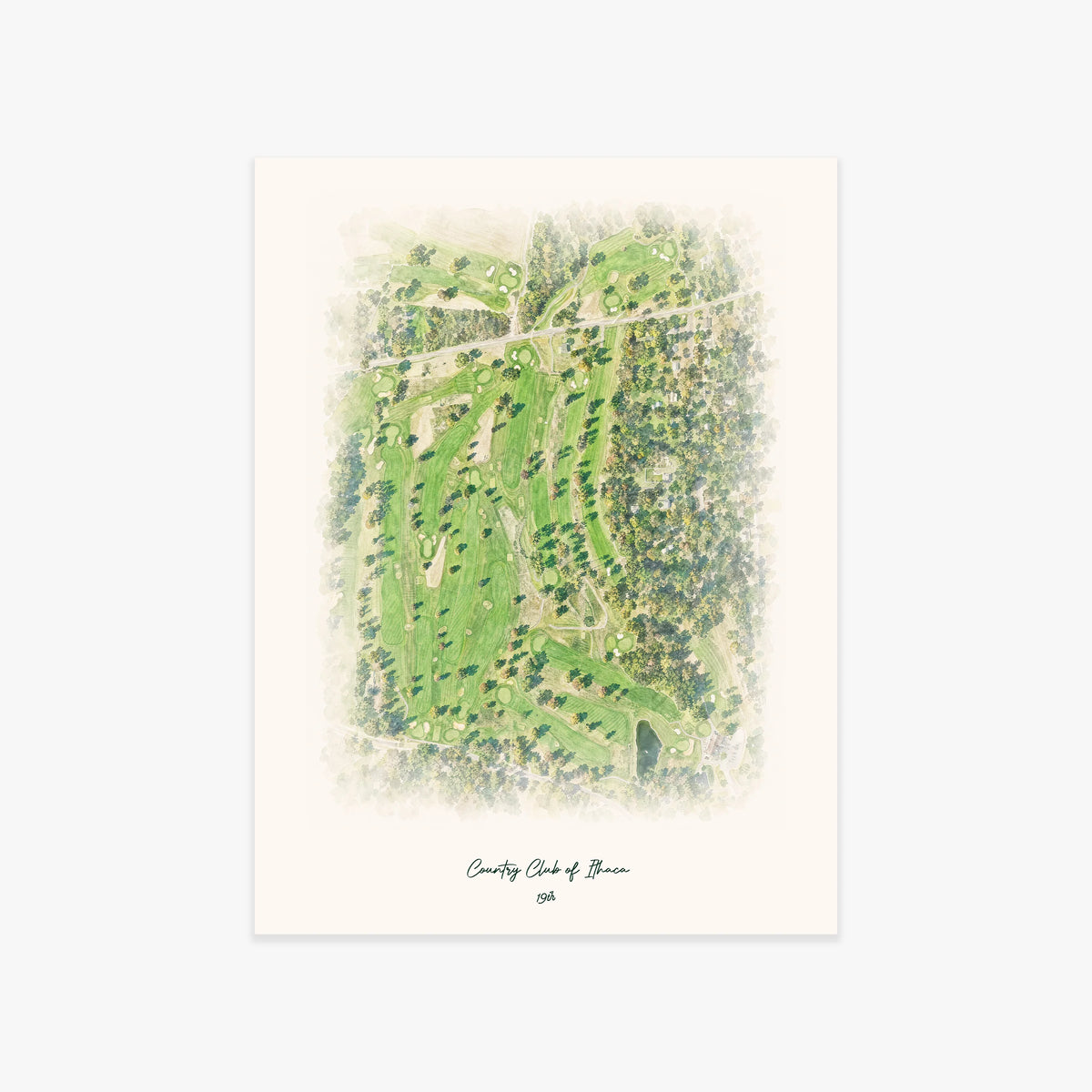 Country Club of Ithaca printed artwork