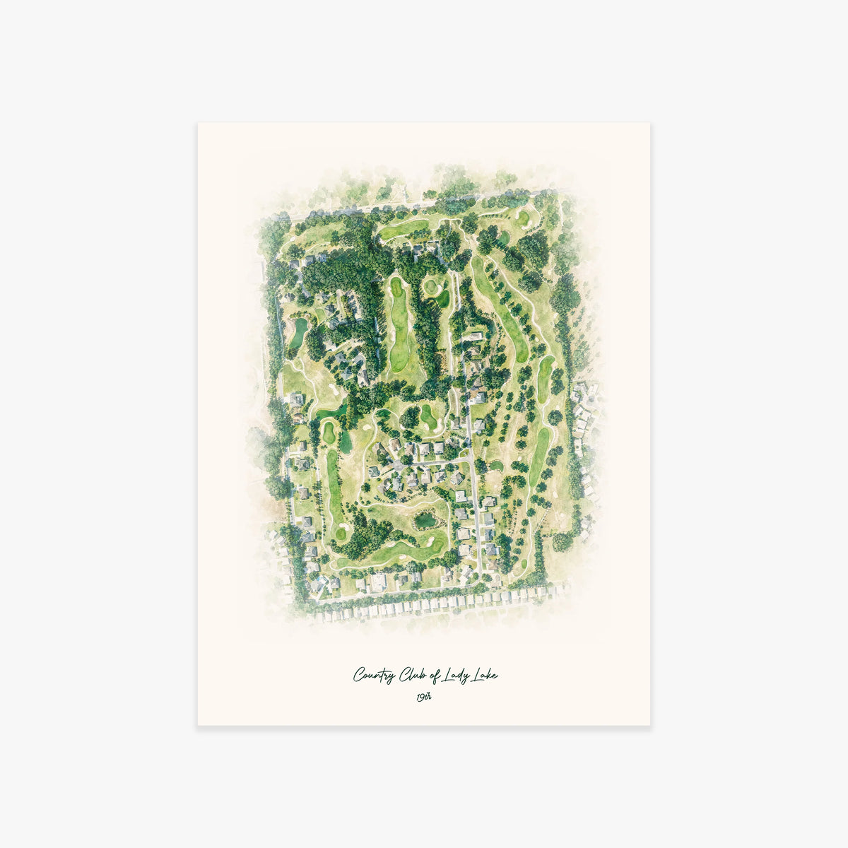 Country Club of Lady Lake printed artwork