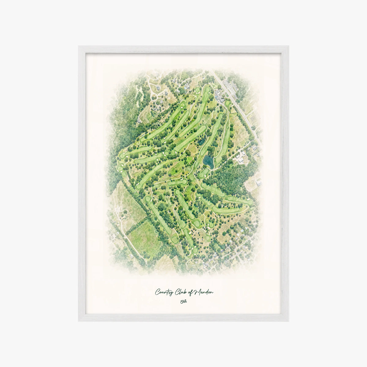 Country Club of Mendon white frame
