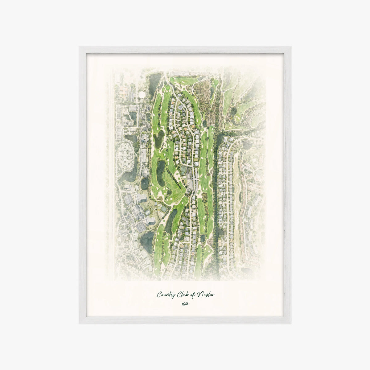 Country Club of Naples white frame