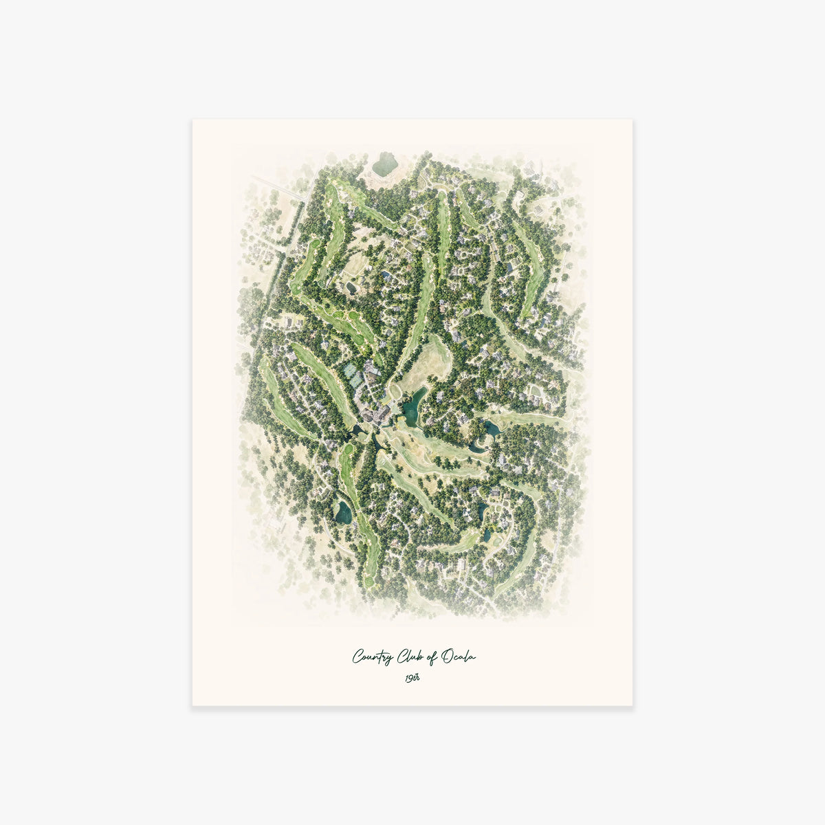 Country Club of Ocala printed artwork