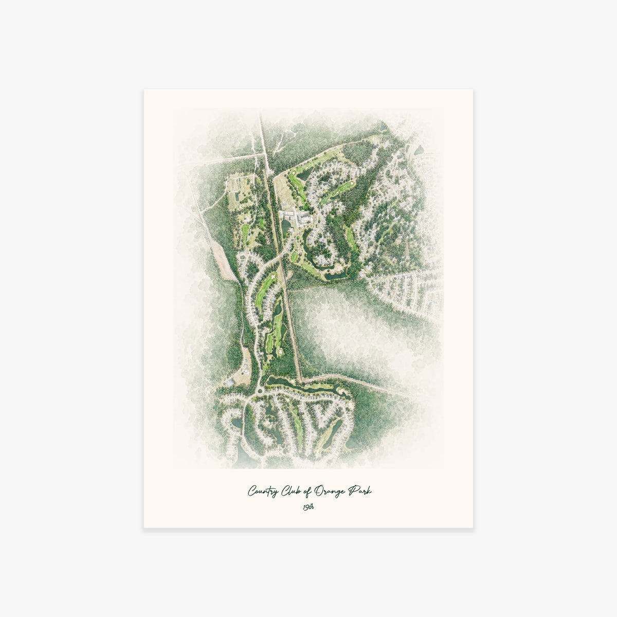 Country Club of Orange Park printed artwork