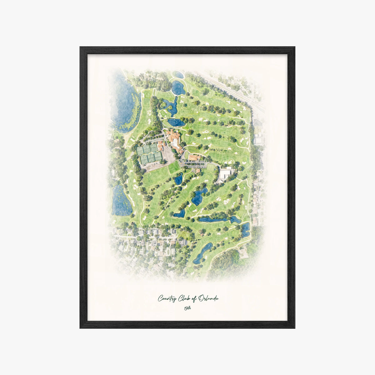 Country Club of Orlando black frame