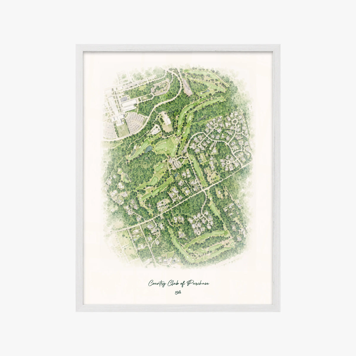 Country Club of Purchase white frame