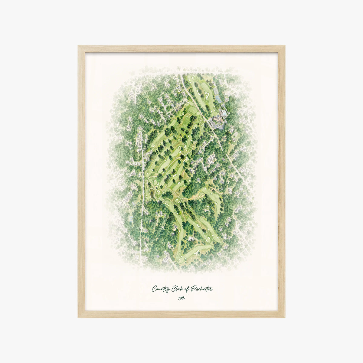 Country Club of Rochester wood frame