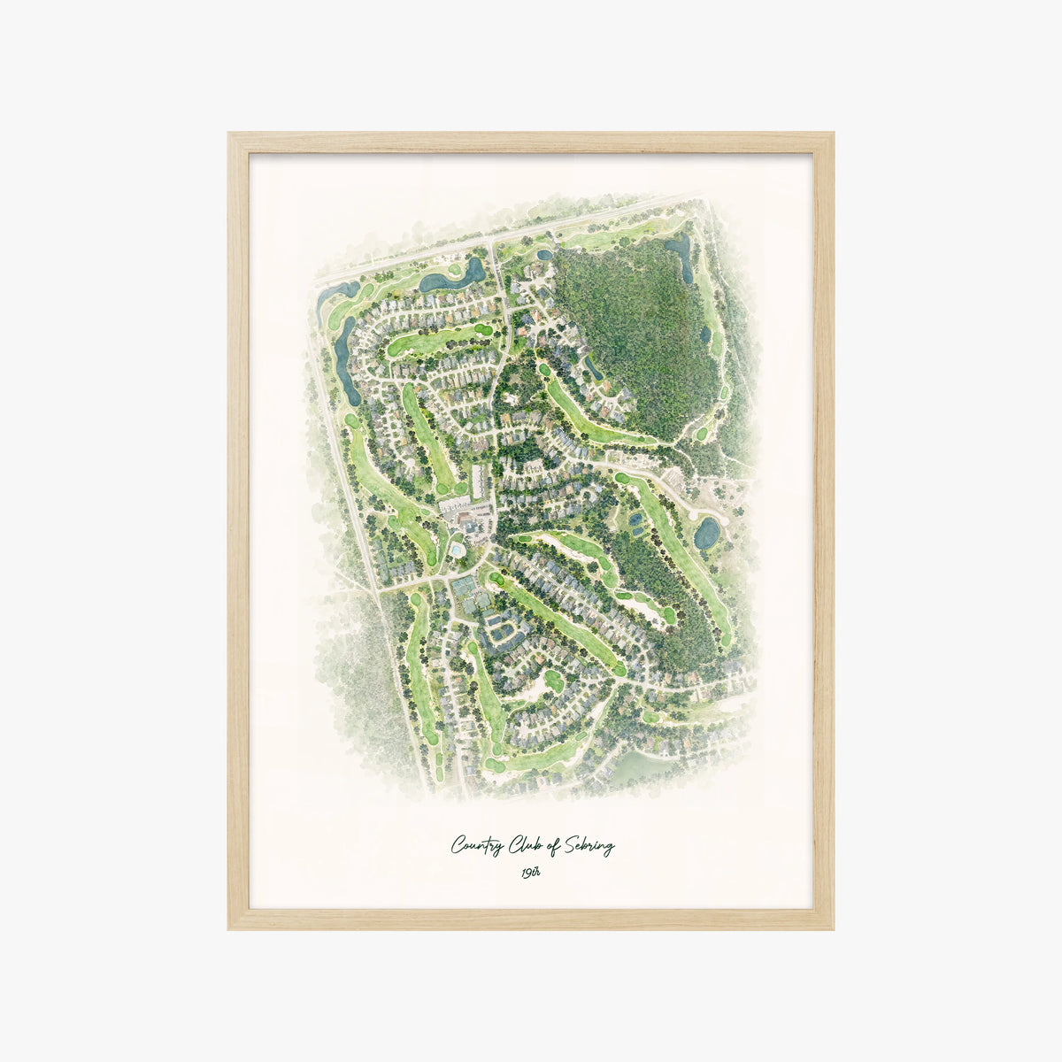 Country Club of Sebring wood frame