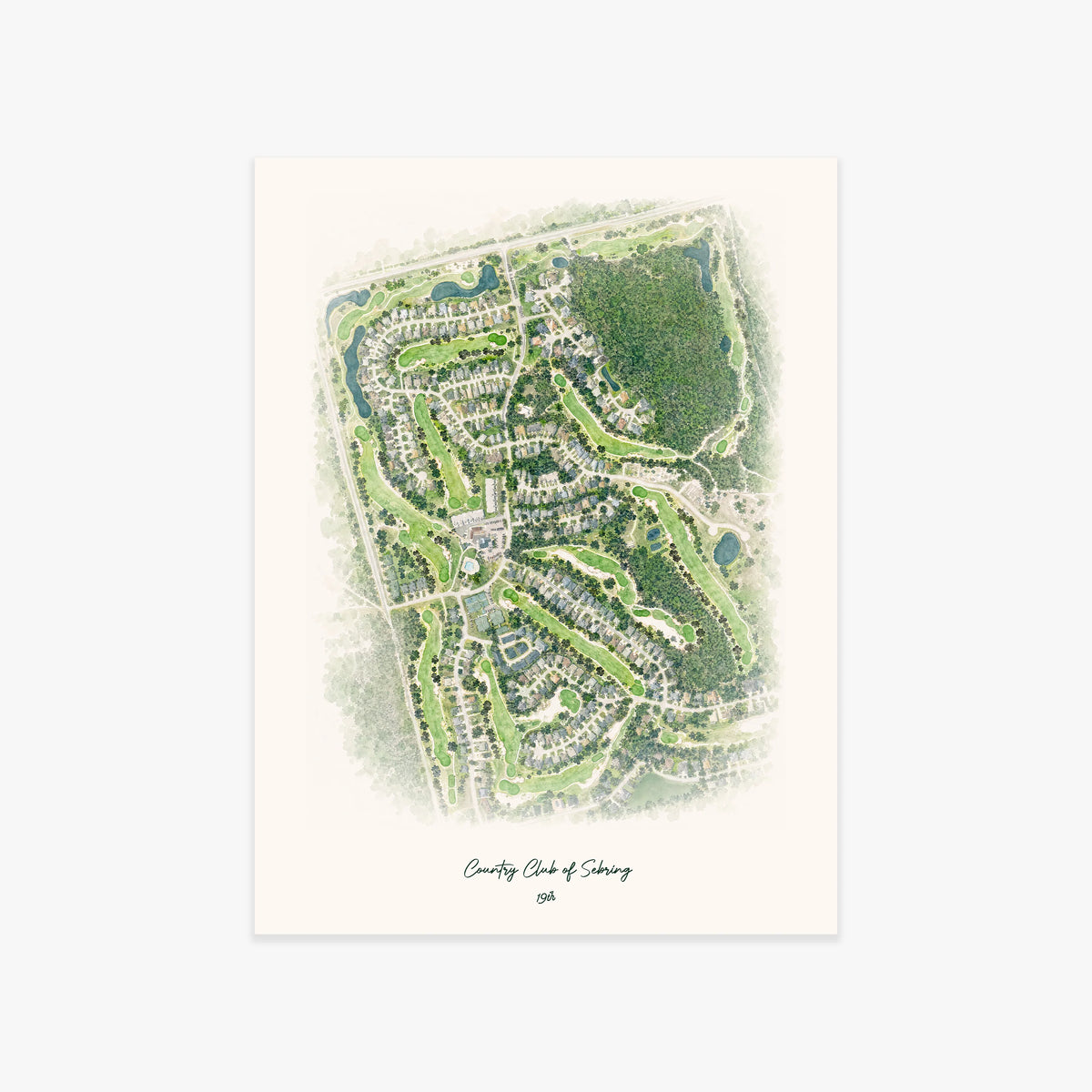 Country Club of Sebring printed artwork