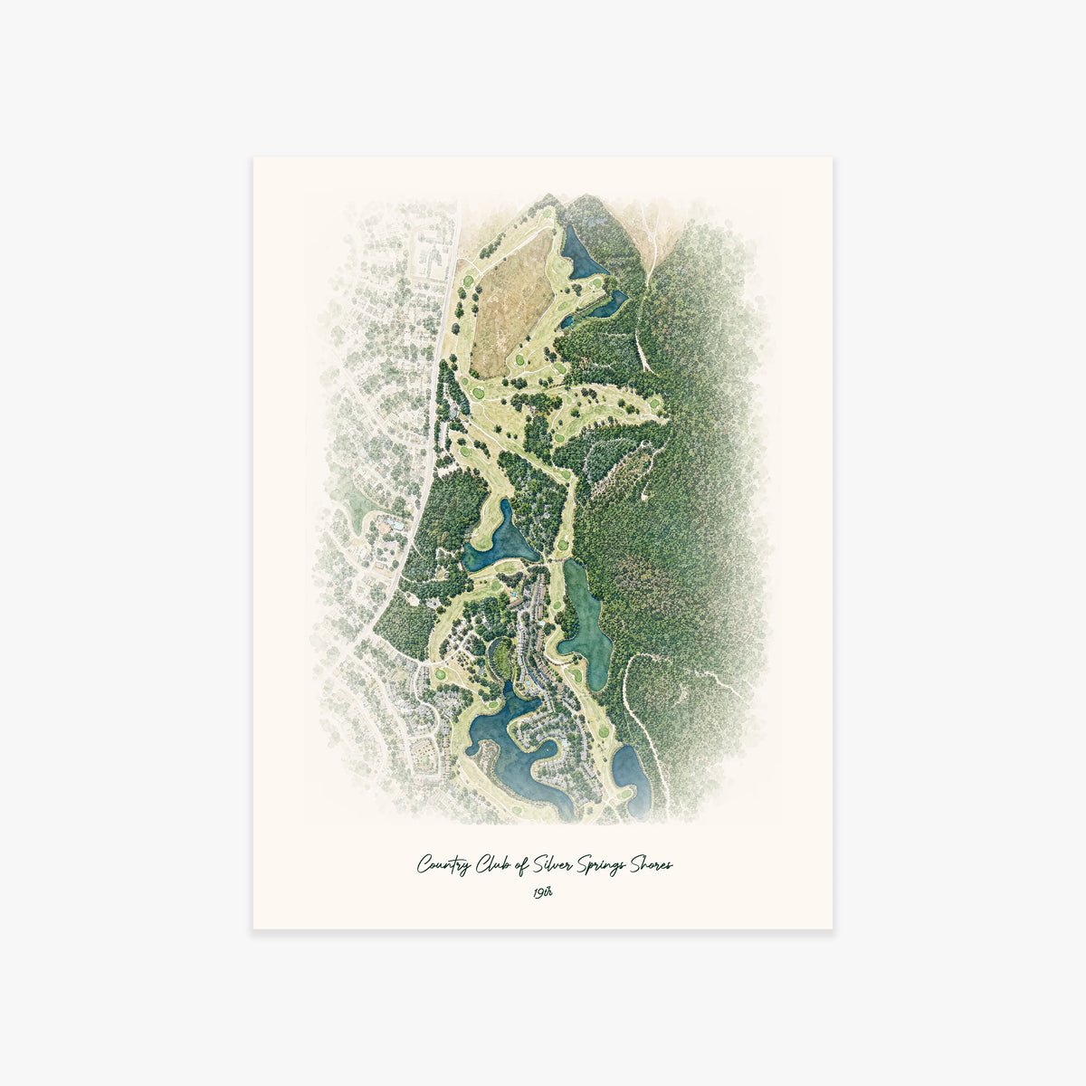 Country Club of Silver Springs Shores printed artwork