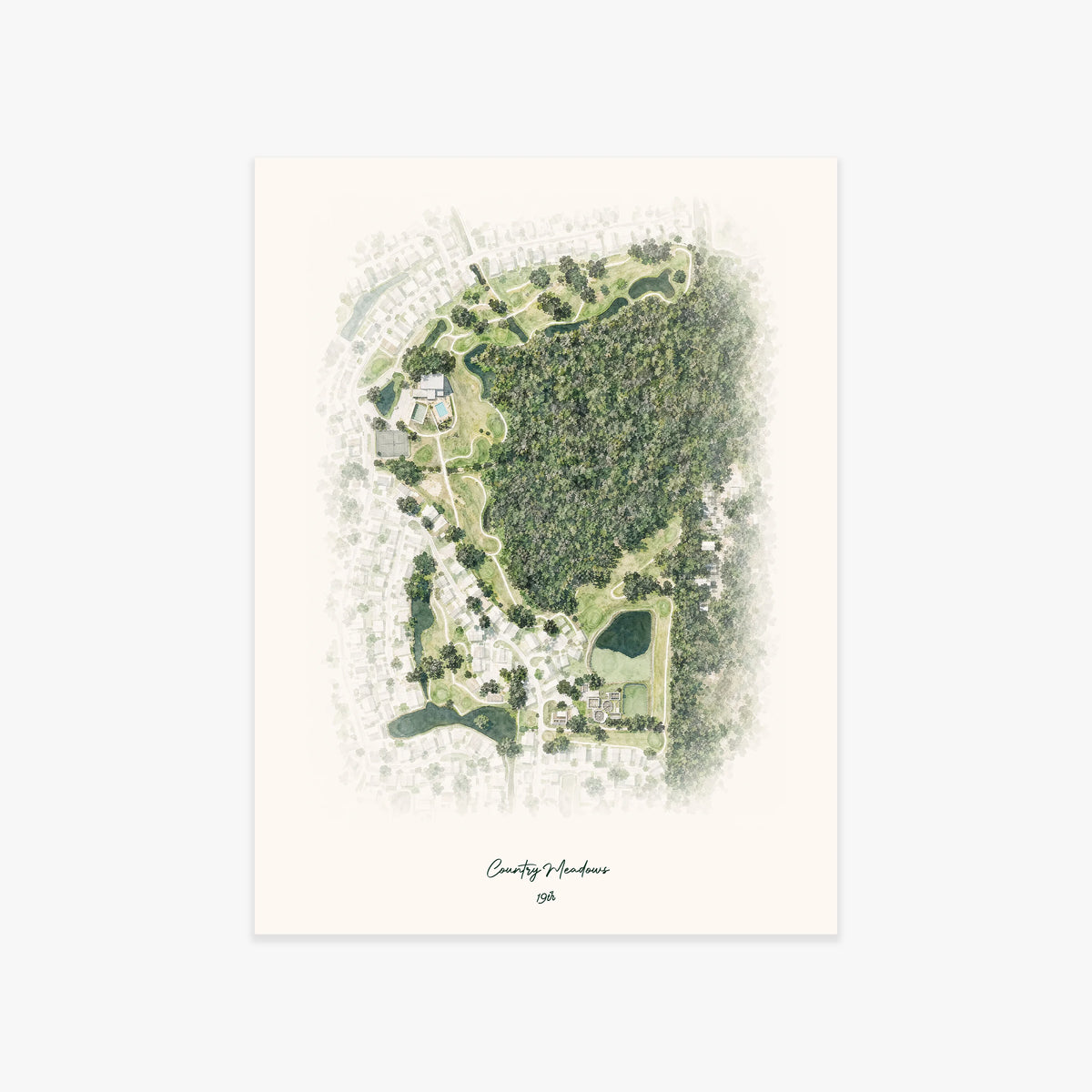 Country Meadows printed artwork