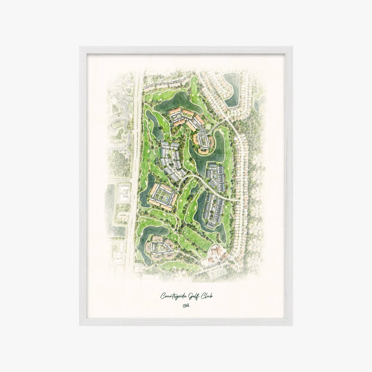 Countryside Golf Club white frame