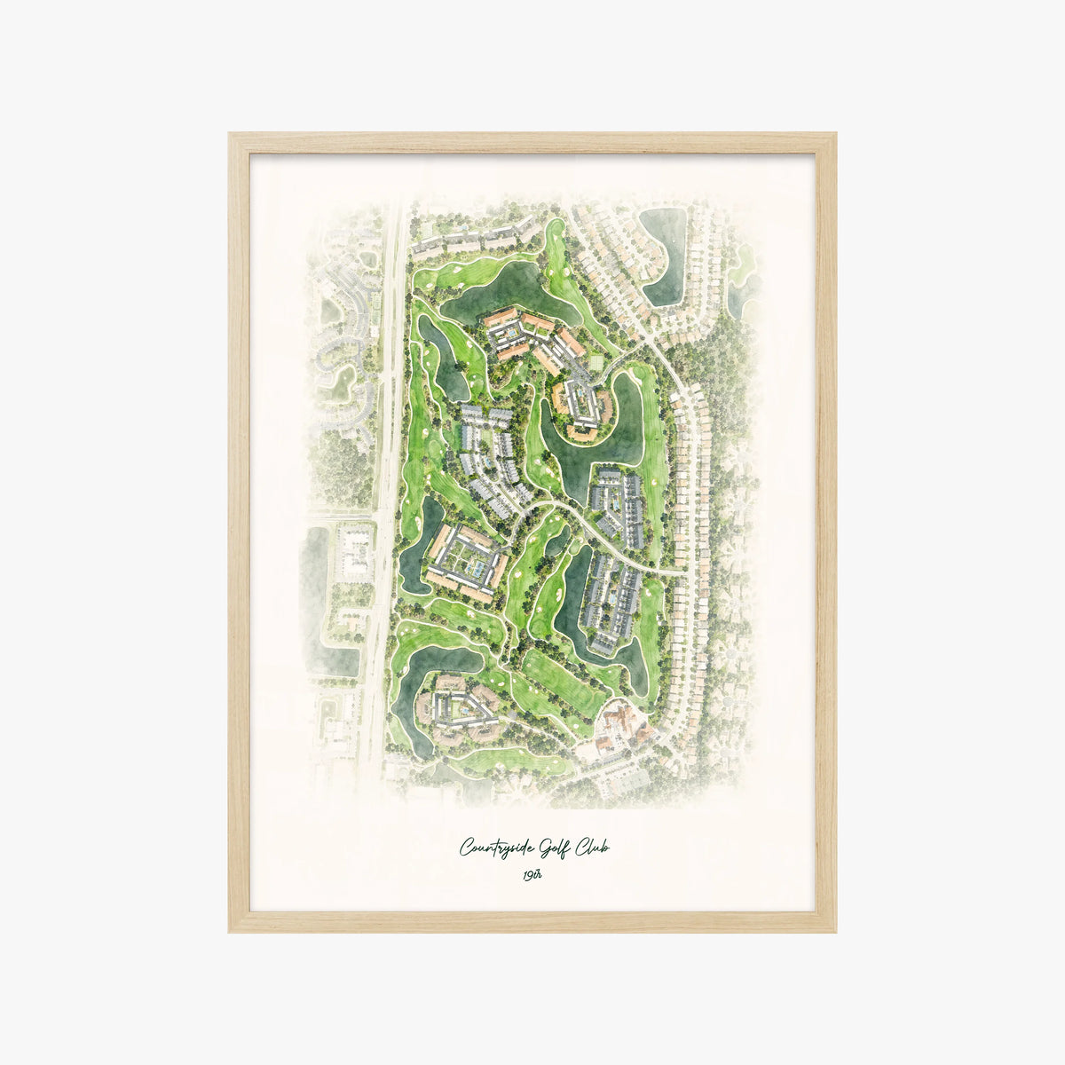 Countryside Golf Club wood frame