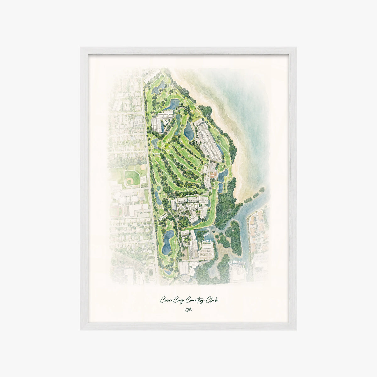 Cove Cay Country Club white frame
