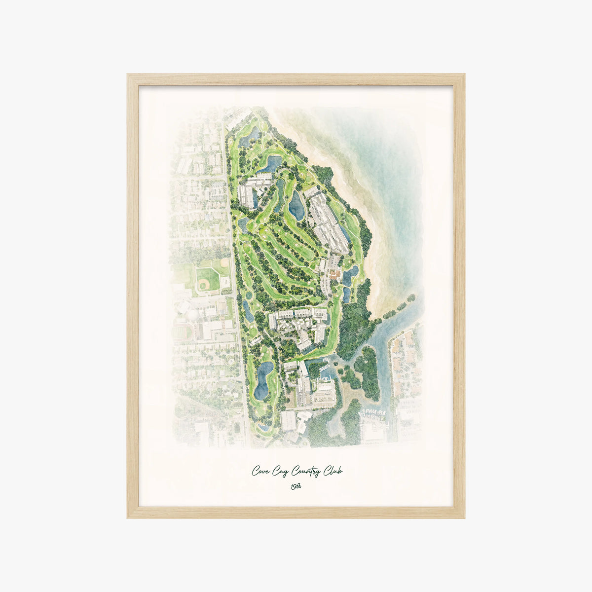 Cove Cay Country Club wood frame