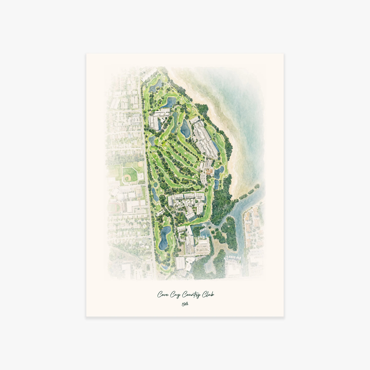 Cove Cay Country Club printed artwork