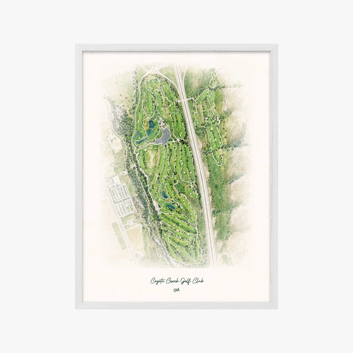 Coyote Creek Golf Club white frame