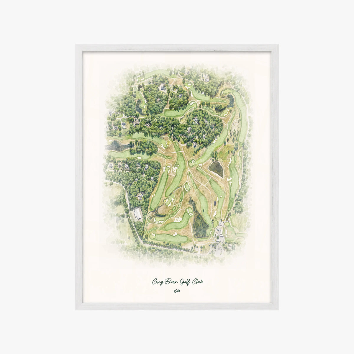 Crag Burn Golf Club white frame