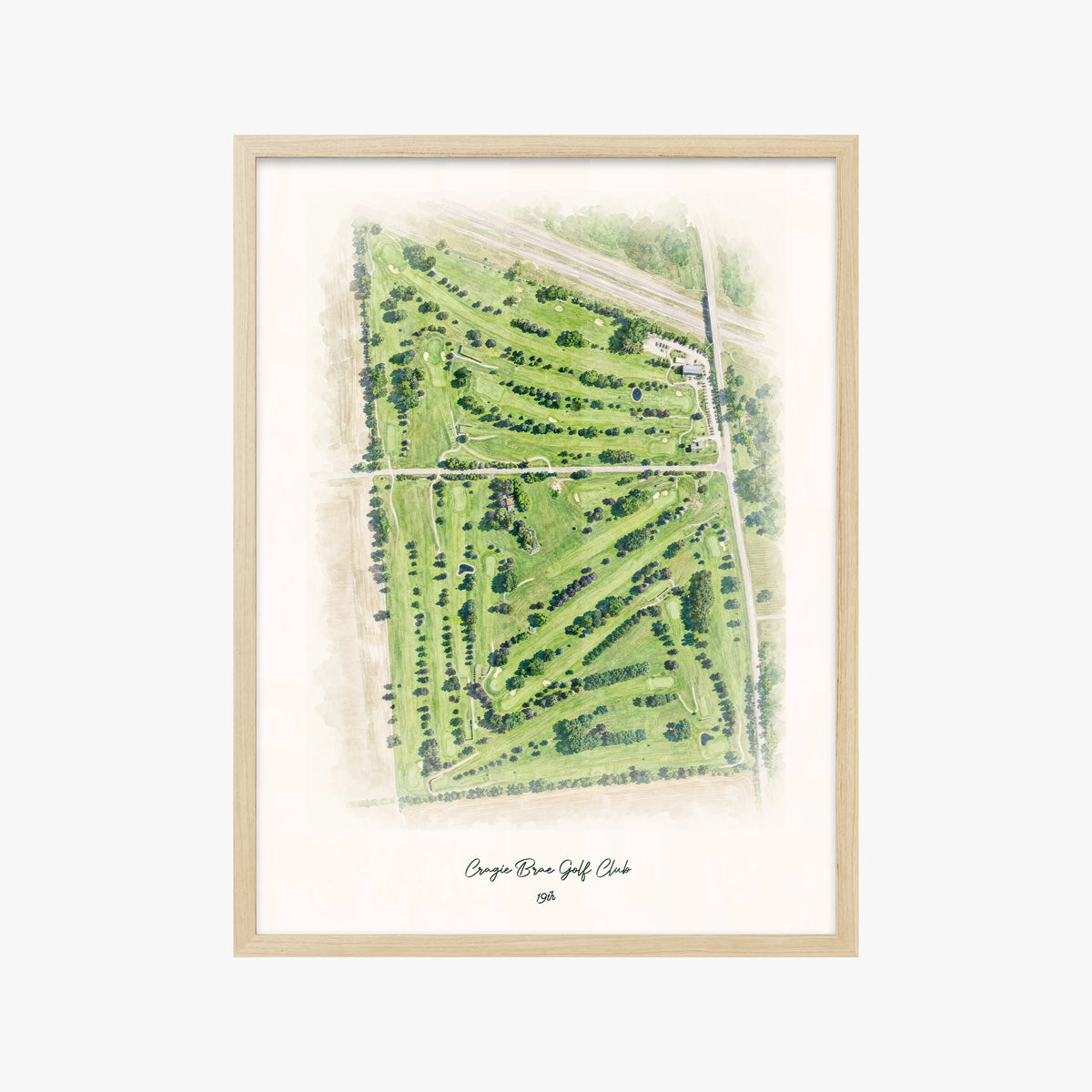 Cragie Brae Golf Club wood frame