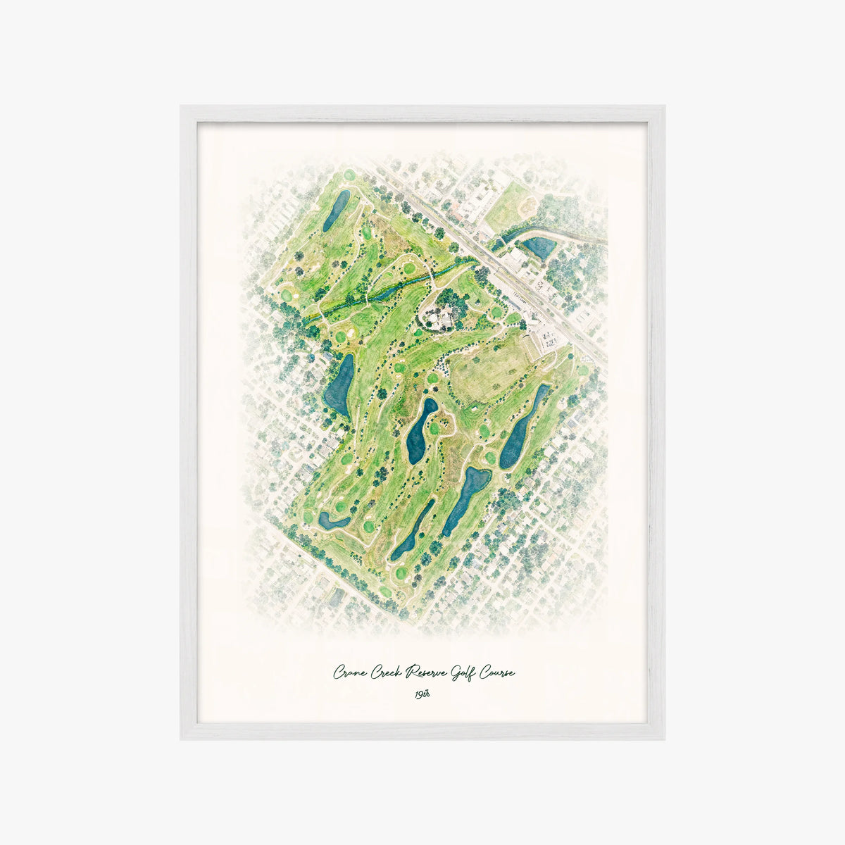 Crane Creek Reserve Golf Course white frame