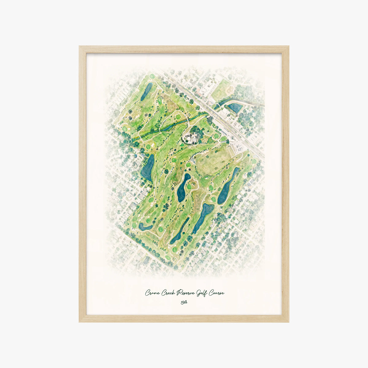 Crane Creek Reserve Golf Course wood frame