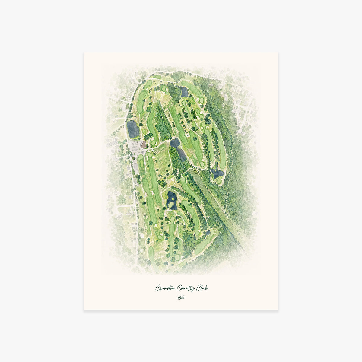 Cranston Country Club printed artwork