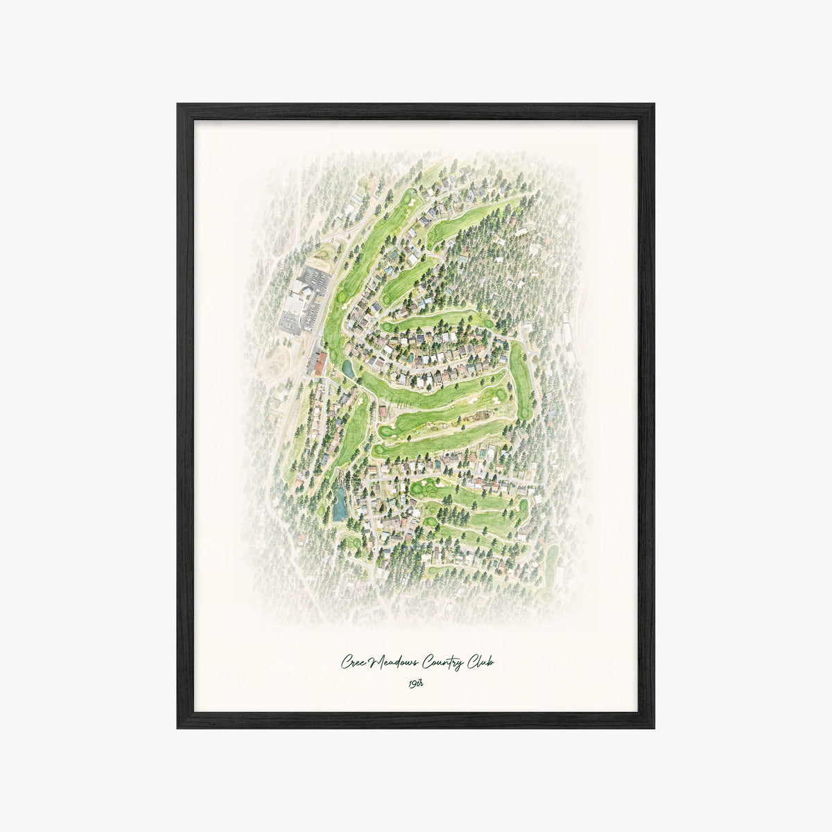 Cree Meadows Country Club black frame