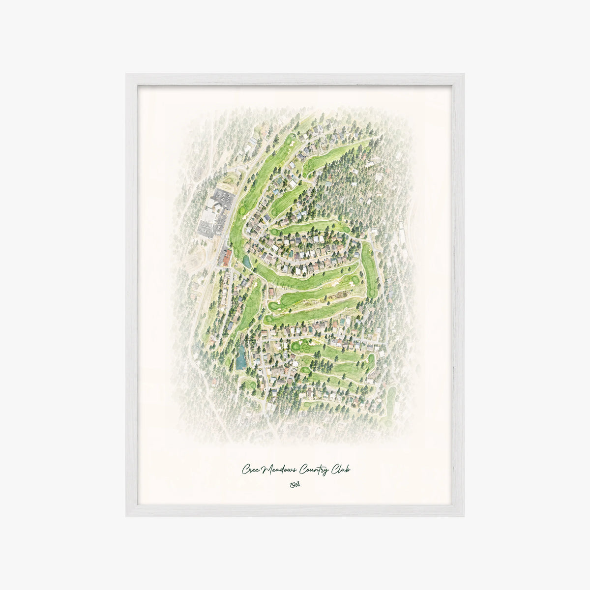 Cree Meadows Country Club white frame
