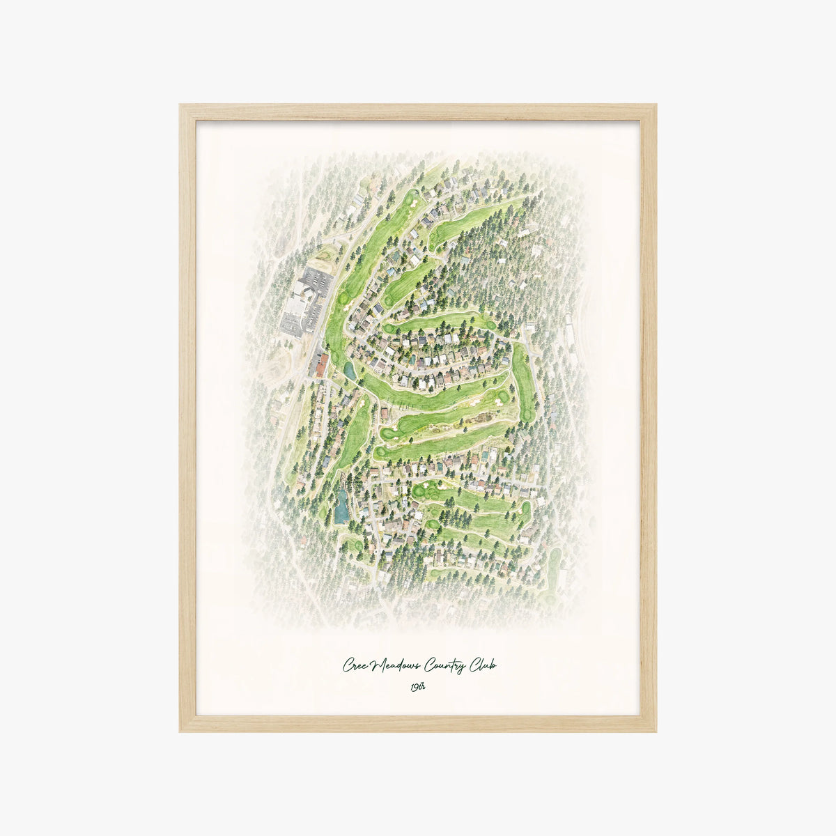 Cree Meadows Country Club wood frame