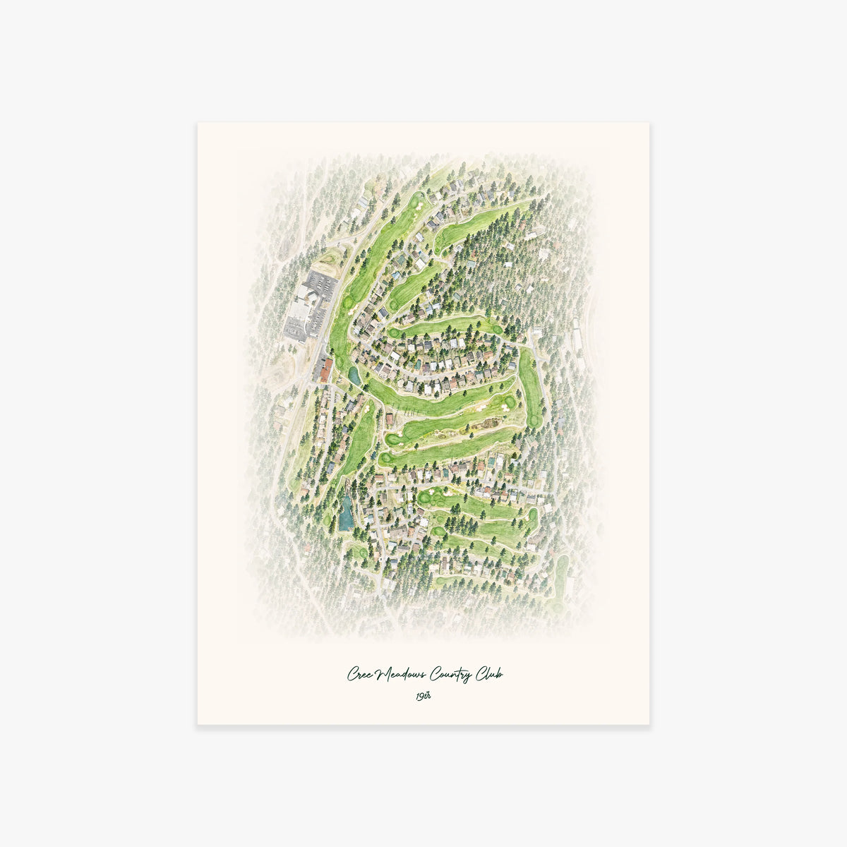 Cree Meadows Country Club printed artwork