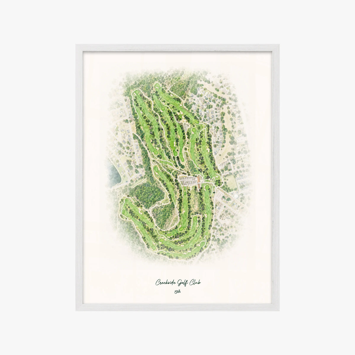 Creekside Golf Club white frame