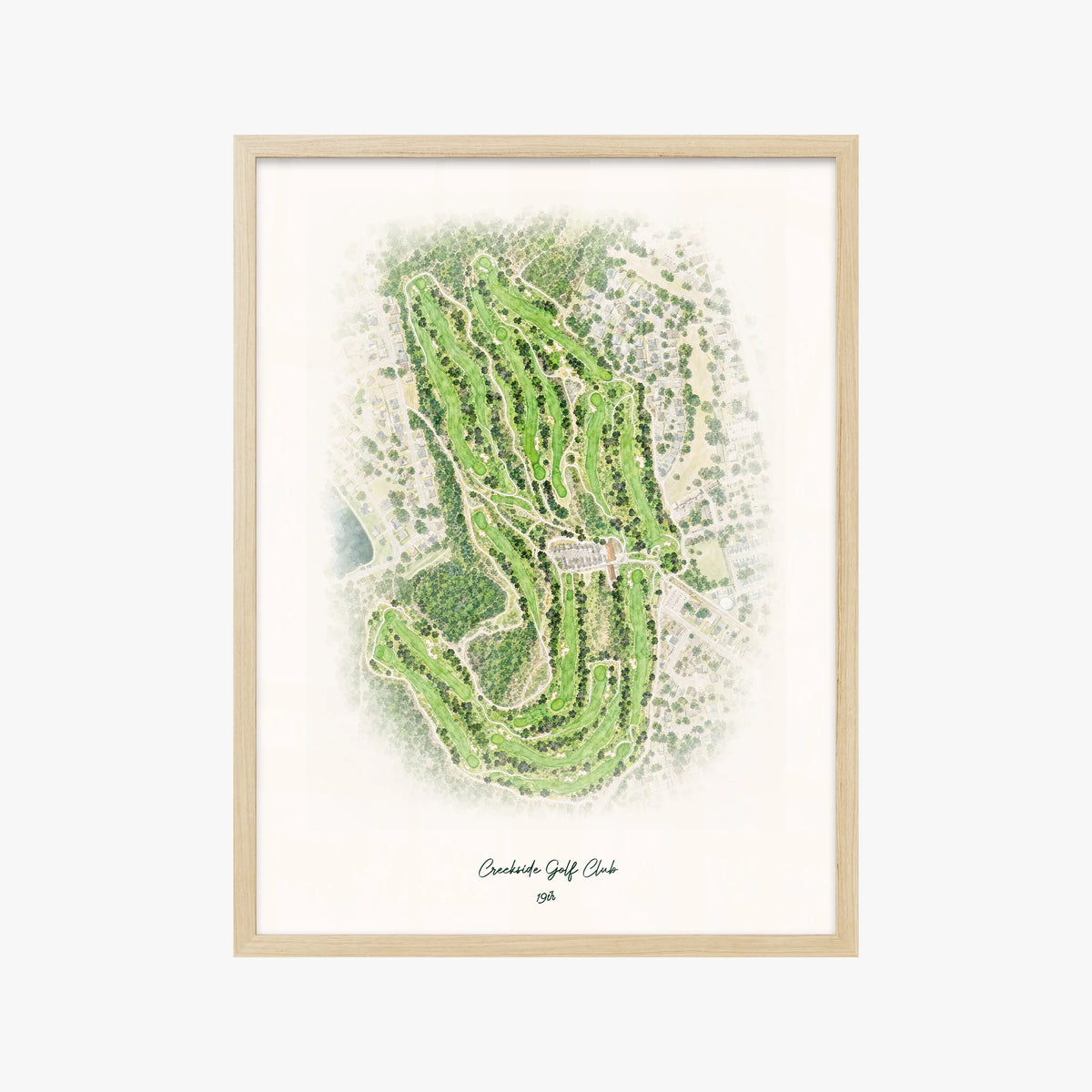 Creekside Golf Club wood frame