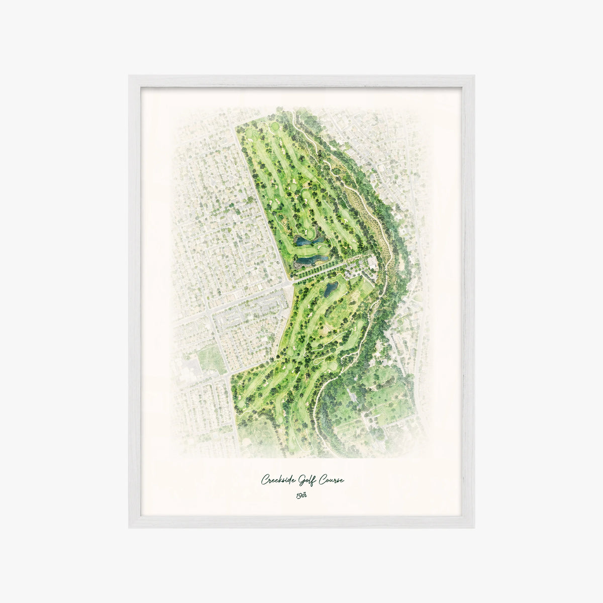 Creekside Golf Course white frame