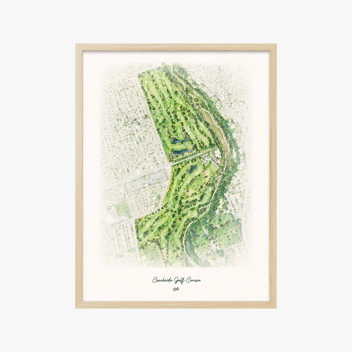 Creekside Golf Course wood frame