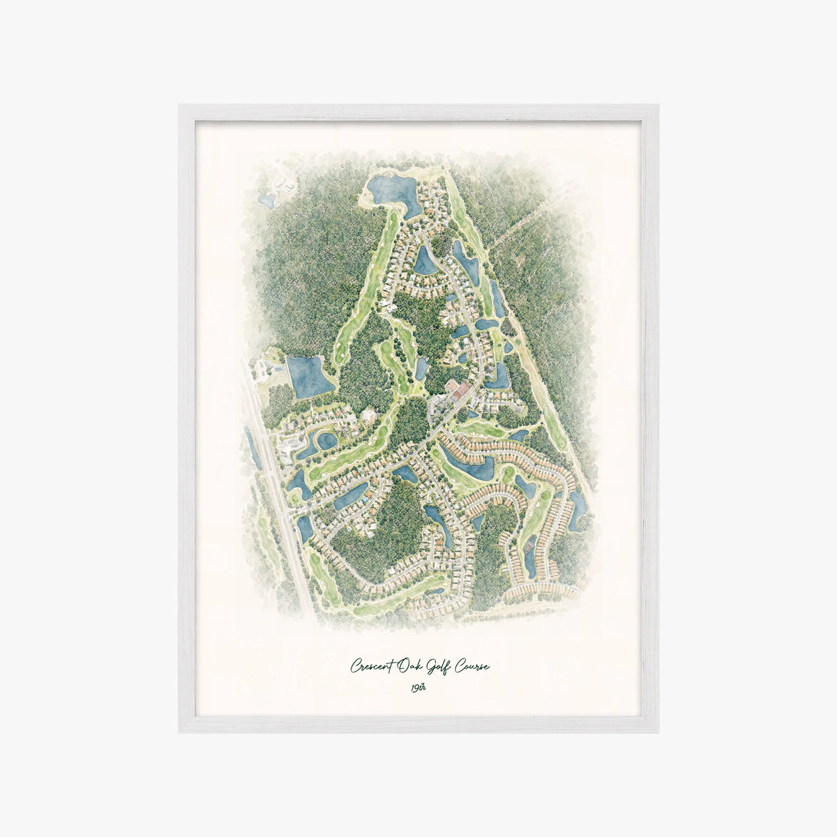 Crescent Oak Golf Course white frame