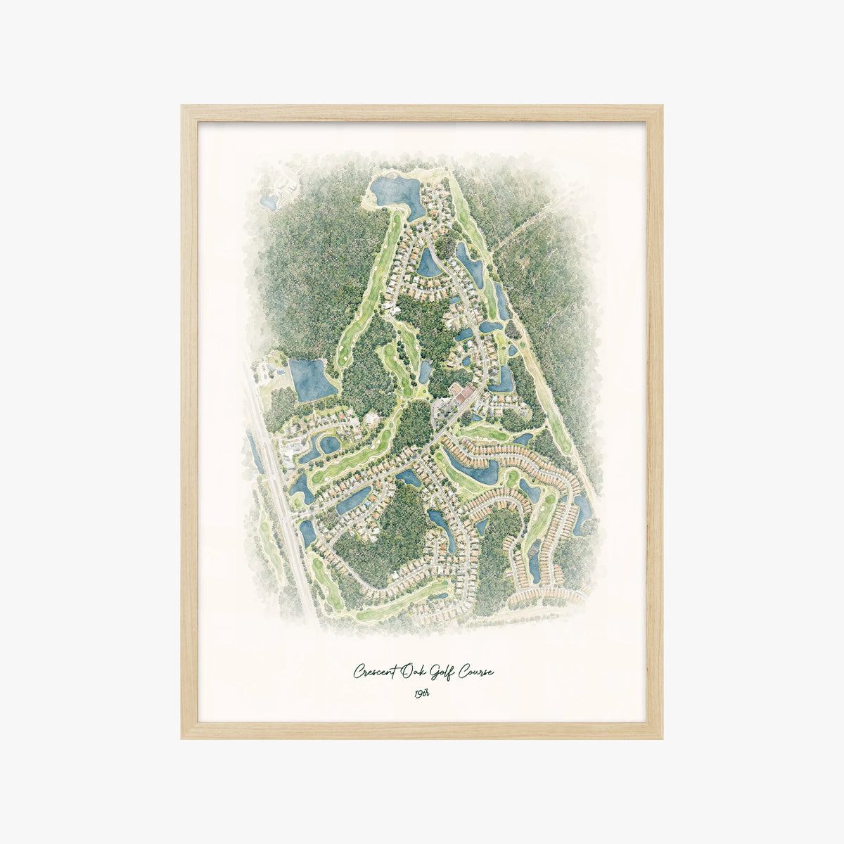 Crescent Oak Golf Course wood frame