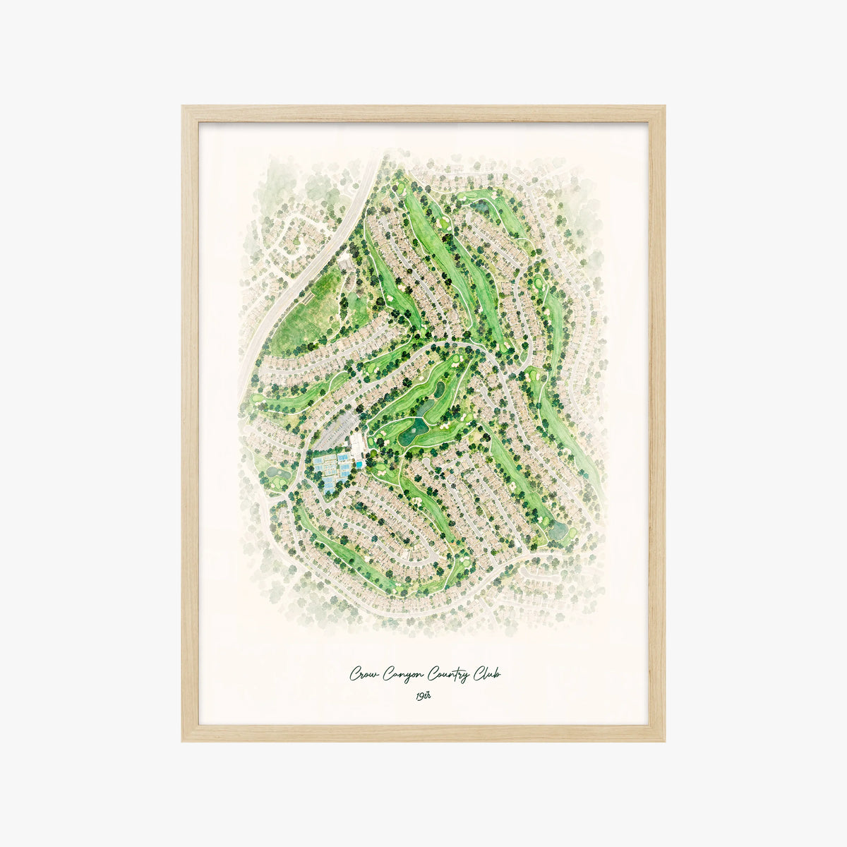 Crow Canyon Country Club wood frame