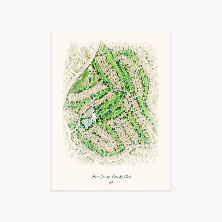 Crow Canyon Country Club printed artwork