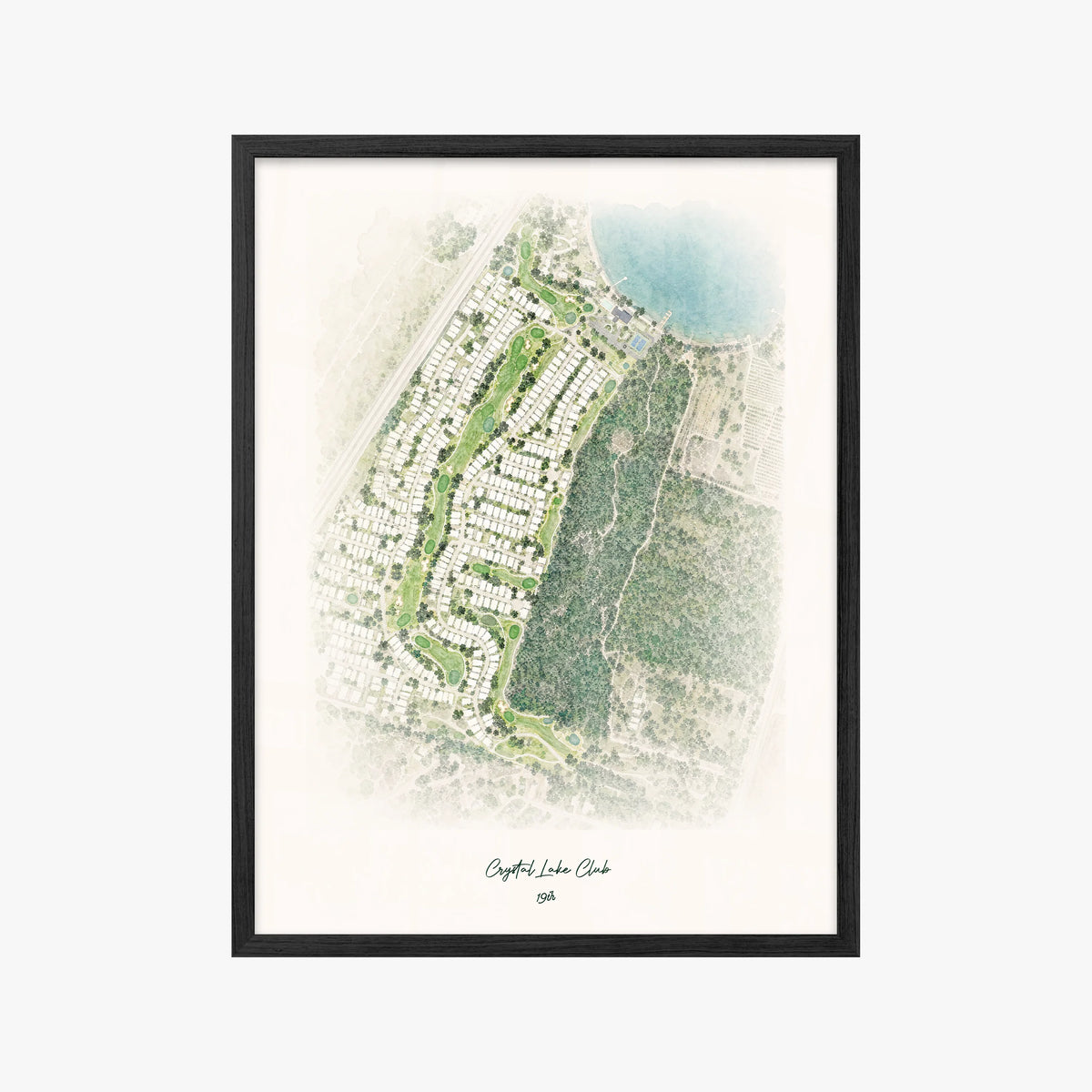 Crystal Lake Club black frame