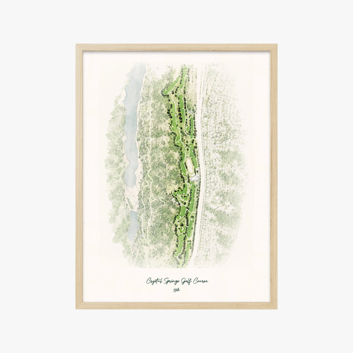Crystal Springs Golf Course wood frame