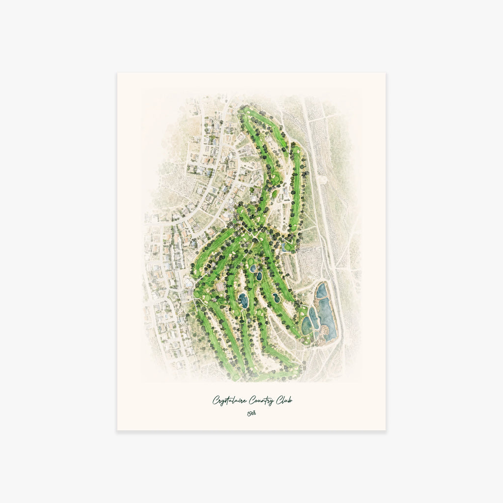 Crystalaire Country Club printed artwork