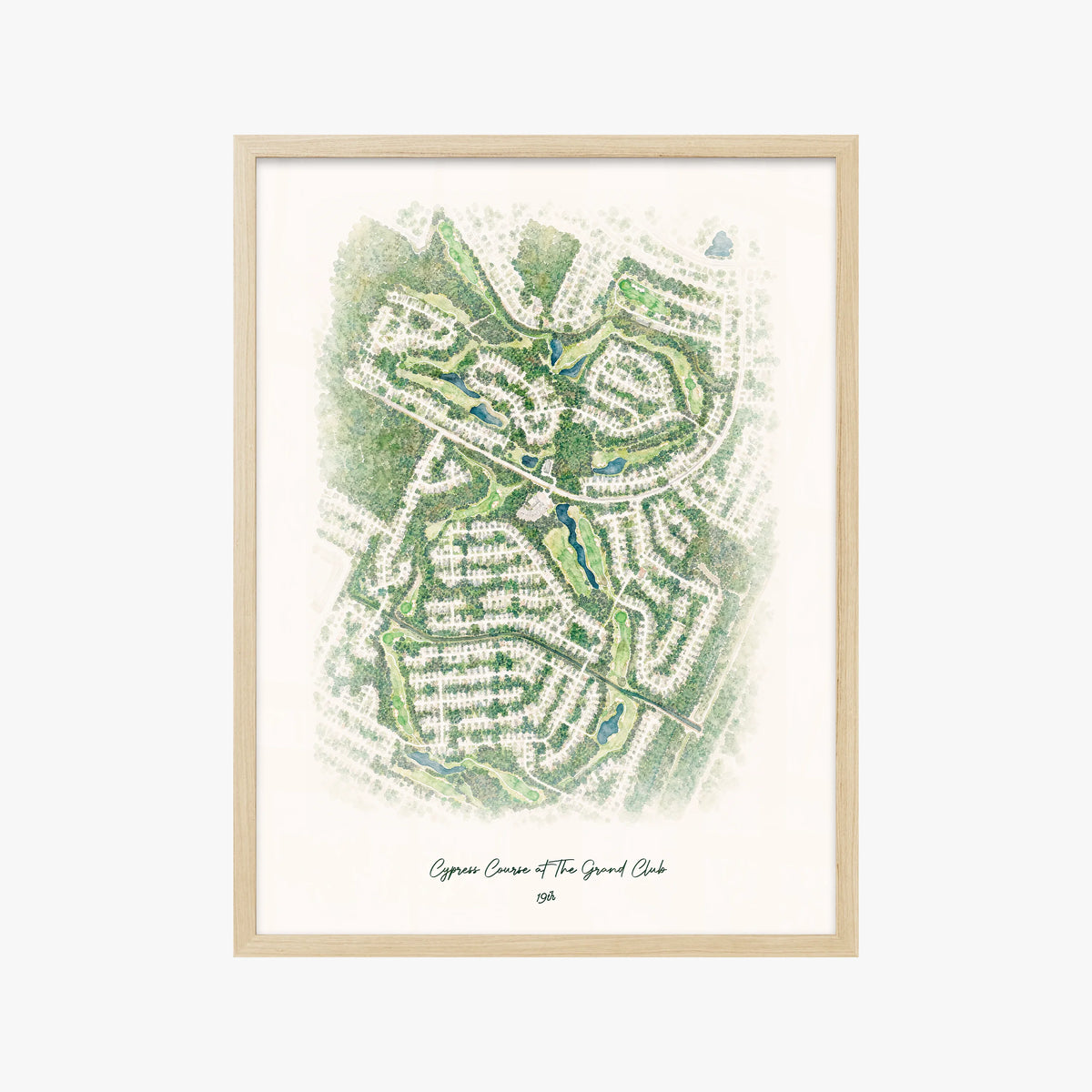 Cypress Course at The Grand Club wood frame