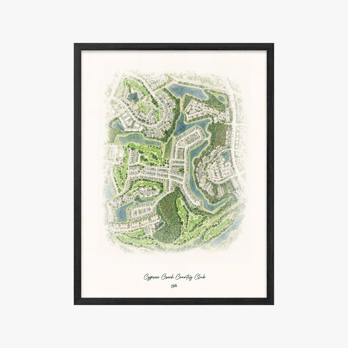 Cypress Creek Country Club black frame
