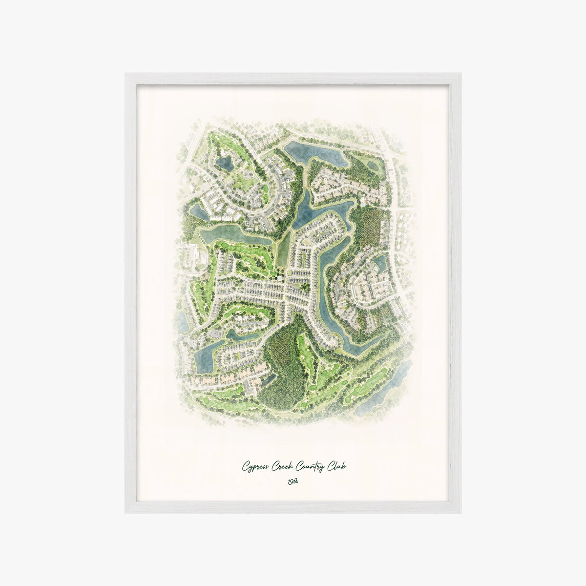 Cypress Creek Country Club white frame
