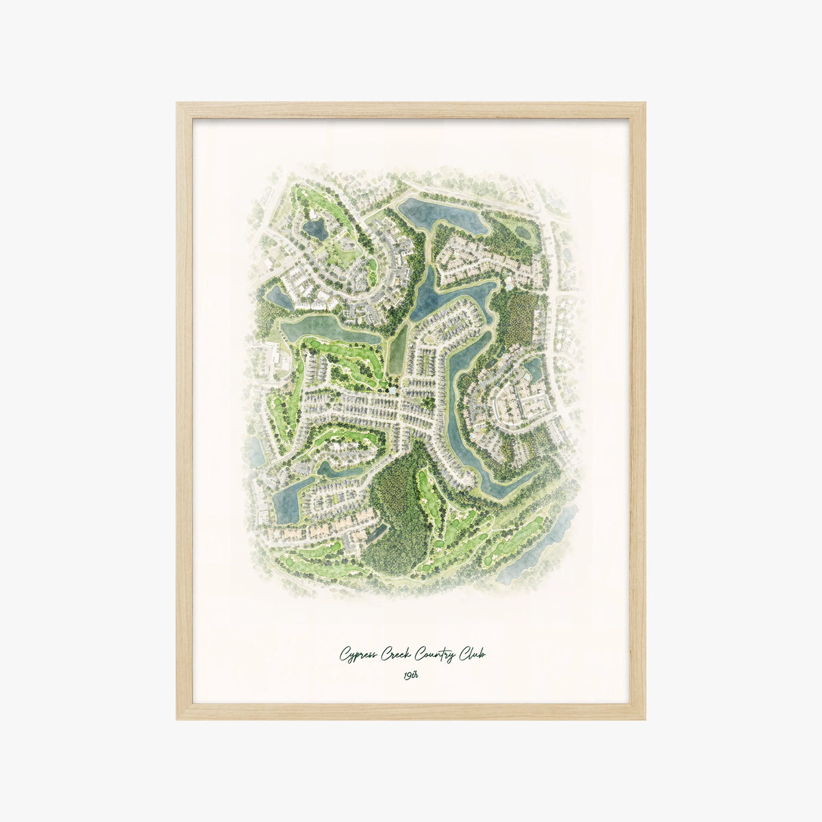 Cypress Creek Country Club wood frame