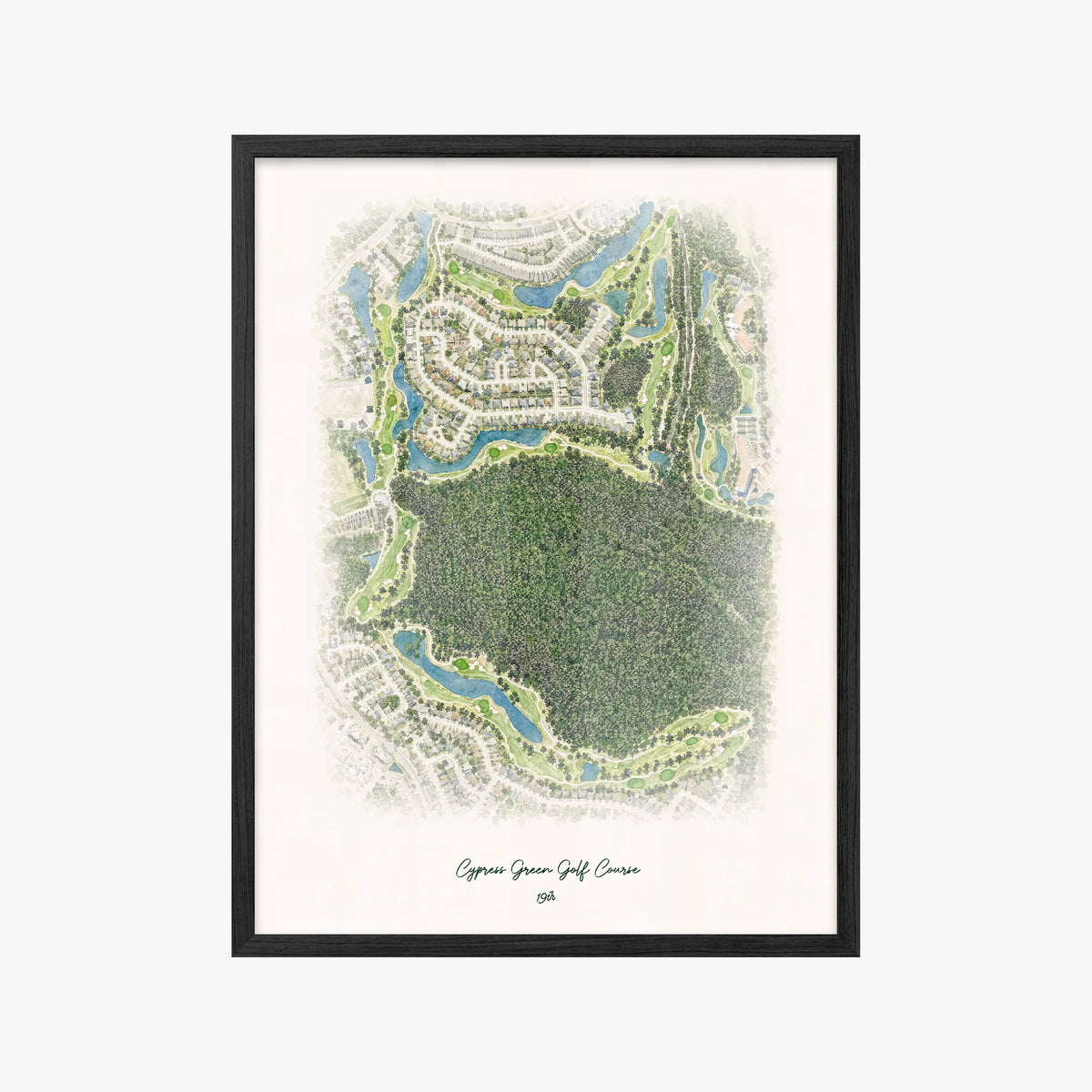 Cypress Green Golf Course black frame