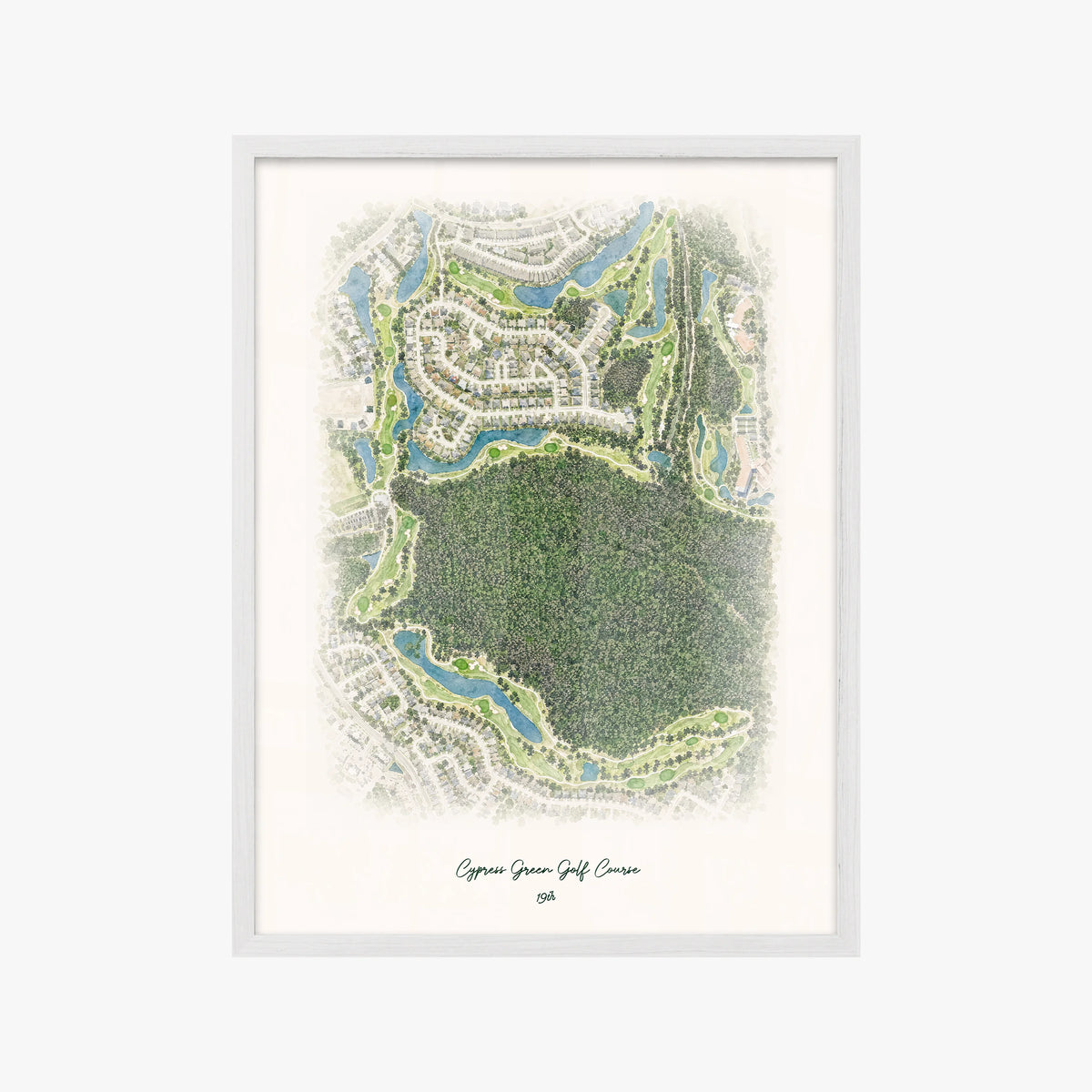 Cypress Green Golf Course white frame
