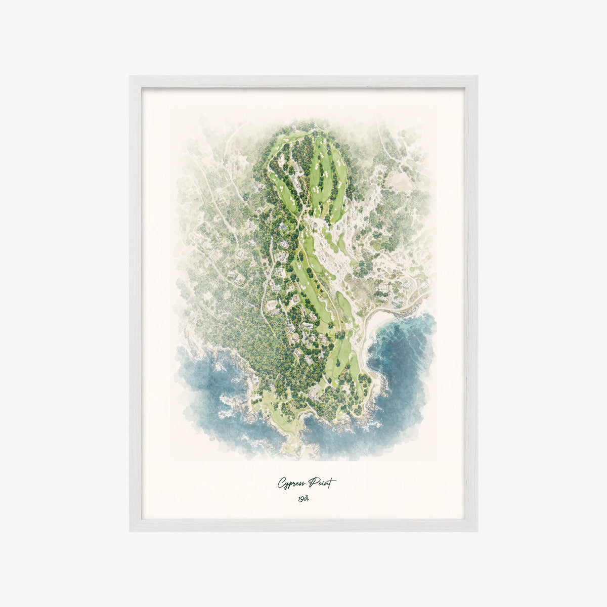 Cypress Point white frame