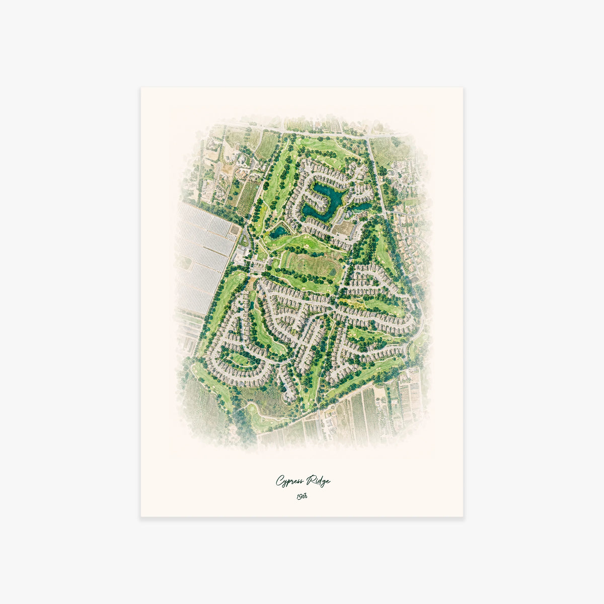 Cypress Ridge printed artwork