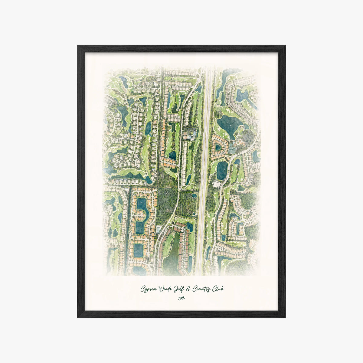 Cypress Woods Golf & Country Club black frame